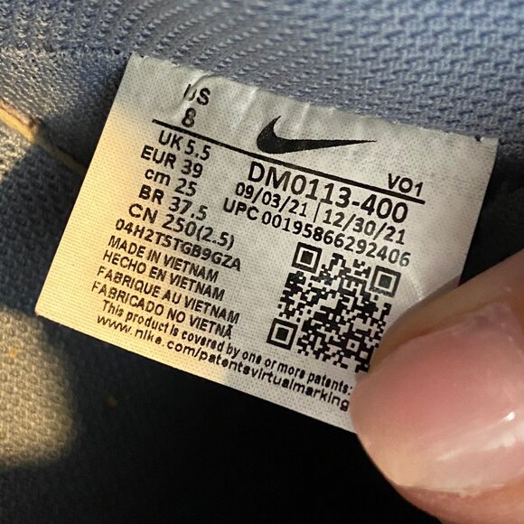 CLEARANCE! Nike Women's Size 8 Court Vision Alta Sneakers Ashen Slate Platform - Picture 9 of 9